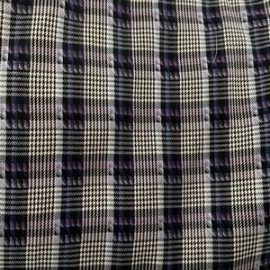 Robert Talbott Tailored Fit Large Purple Black& White  Long Sleeve Shirt 17” Col